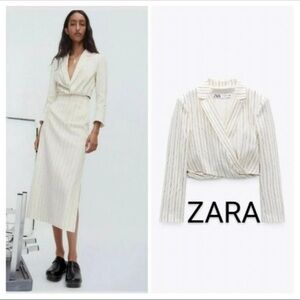 NWT Zara cropped blazer, size small